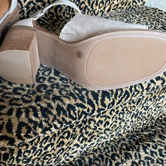 Lucky Brand tan open toe bootie size 9 - Picture 6 of 8